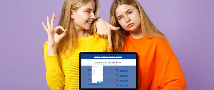 Buscador de notas de corte de grados universitarios de Educaweb