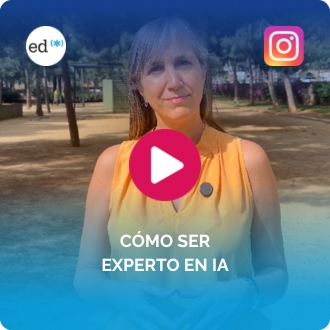 Imagen de un reel de Instagram sobre cómo ser especialista o experto en inteligencia artificial