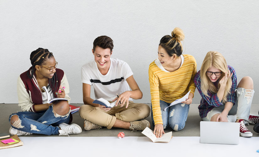 grup d'estudiants de batxillerat