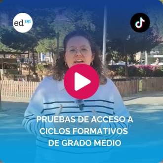 Vídeo de TikTok con la explicación de las pruebas de acceso a ciclos formativos de grado medio