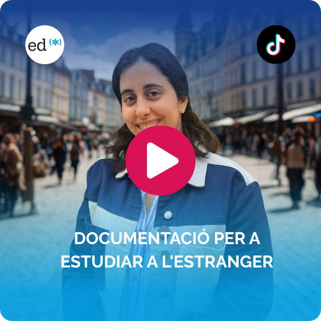Vídeo sobre els documents que has de presentar per a estudiar en un altre país