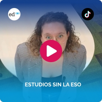 Vídeo de TikTok con opciones académicas sin requisito de la ESO
