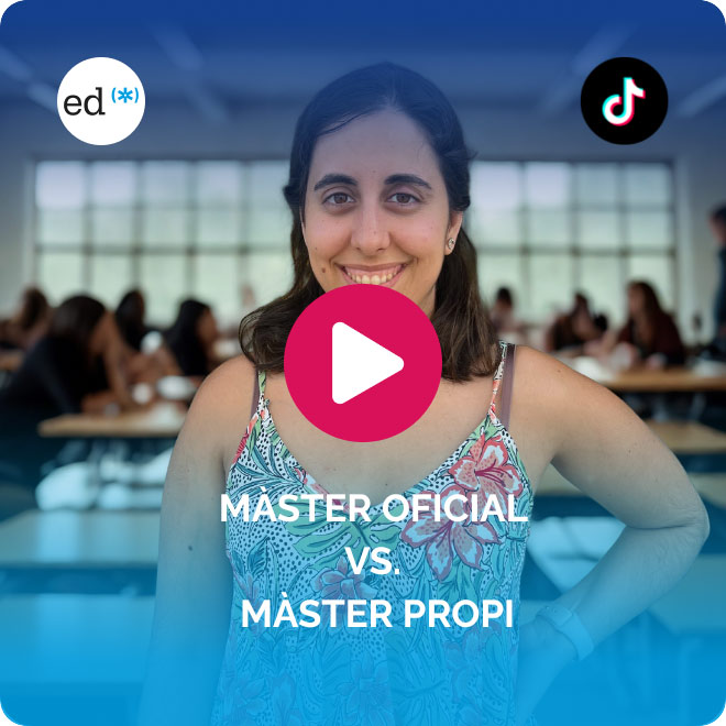 Vídeo sobre màsters oficials