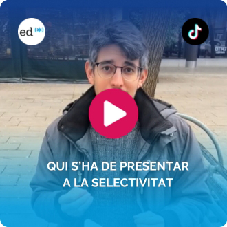 Vídeo sobre les persones que s'han de presentar a la selectivitat