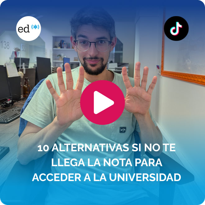 Video sobre las alternativas si no te da la nota para entrar a la universidad