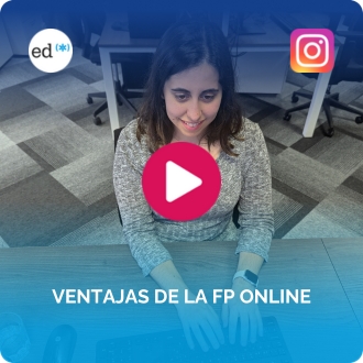 Ventajas de la FP online en un reel de Instagram